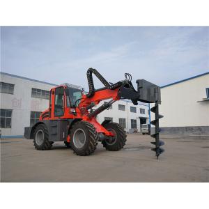 2.5ton farmland machinery 4WD telescopic loader with earth auger