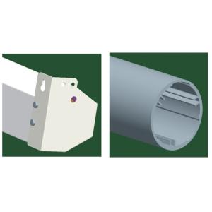 Durable manual pull down projection screen with Self-lock device