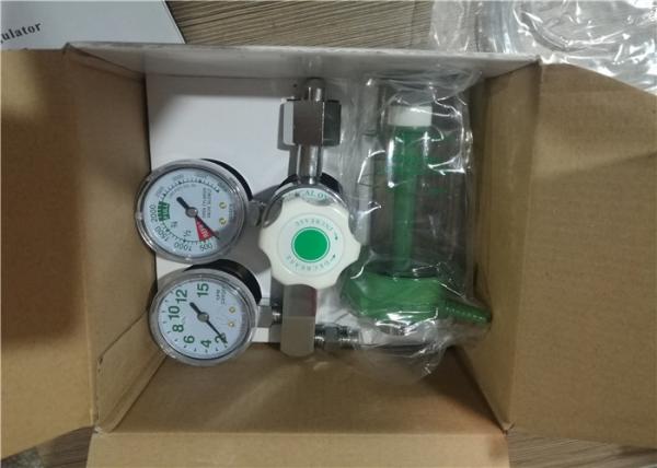 Medical Use Brass Material Medical Gauge Flow Oxygen Regulator for Large O2 Tanks