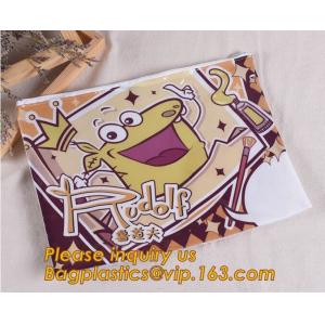 promotional custom logo plastic document bag PVC file holder bag with zipper