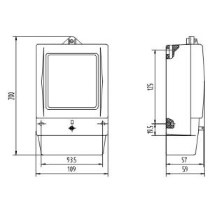 Single Phase Electronic Energy Meter , Electric kilowatt hour meter Analog