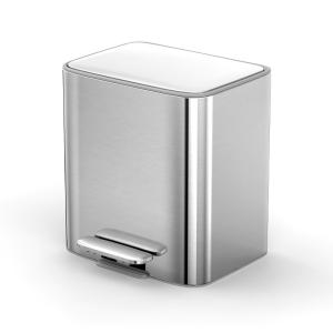 11.5L*2 Recycle Trash Bin With Foot Pedal , Home Kitchen Step Open Trash Can