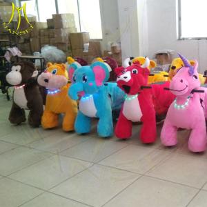 Wholesale Hansel amusement moving electric plush toys coin operated kiddie rides for park from china suppliers