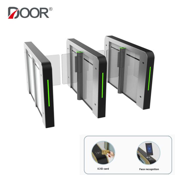 Access Control Aluminum Alloy Speed Gate Turnstile Anti Trailing Alarm