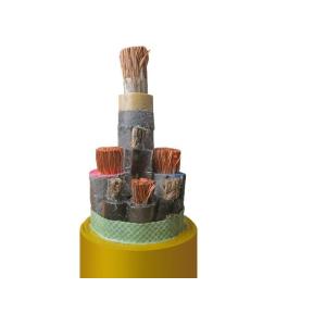 Multicore Rubber Flexible Cable 3.6 / 6 KV With Monitoring Copper Braiding