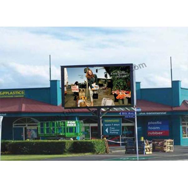 DIP 1R1G1B 6mm Outdoor Fixed LED Display 7000 cd/m2 bightness NovaStudio software
