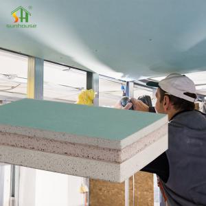 Customized Water Resistant Sheetrock , Green Moisture Plasterboard For Ceiling