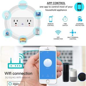 Tuya Smart US Standard Plug Wifi Plug Works With Alexa And Google Assistant