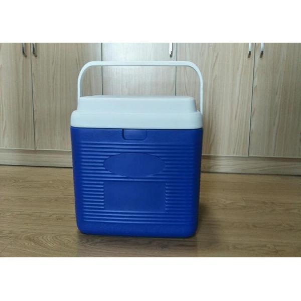 24L Plastic Foam Green Cold Chain Pcm Packaging Cooler Box With Handle In
