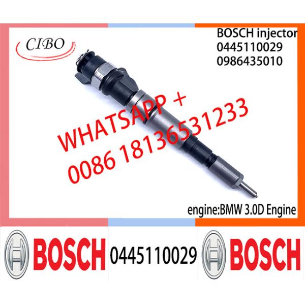 Diesel Common Rail Injector 0445110029 0445110007 0445110041 0445110049 0445110037 0986435010 for BMW 3.0D