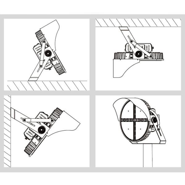 High Brightness Led Stadium Lights 75000Lumens LED Sport Light For School Sport Stadium