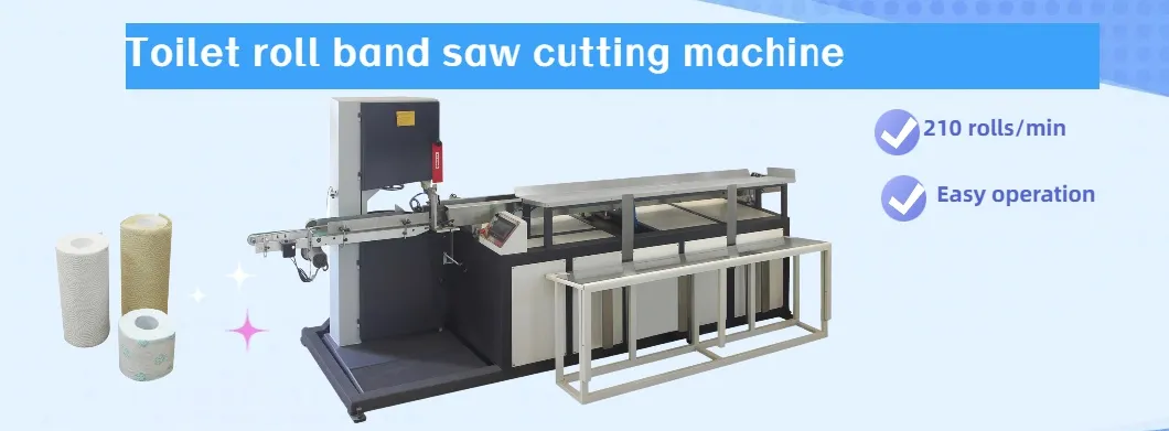 Toilet Paper Kitchen Towel Automatic Band Saw Cutting Machine