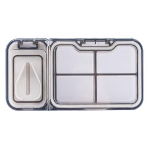 BPA Free Travel Pill Box Silicone Seal Ring Pill Cutter With Storage