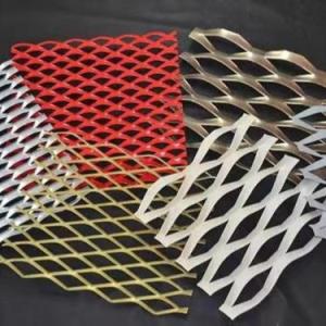 Golden Colour OEM Expanding Wire Mesh Diamond Shape Metal