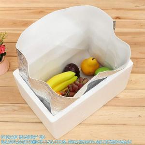 Reusable Insulation Bags Thermal Box Liners 13 X 8.5 X 12 Metalized Box Liners