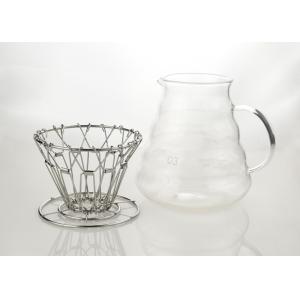 High Borosilicate Coffee Pot With Stasinless Steel Collapsible Shelves