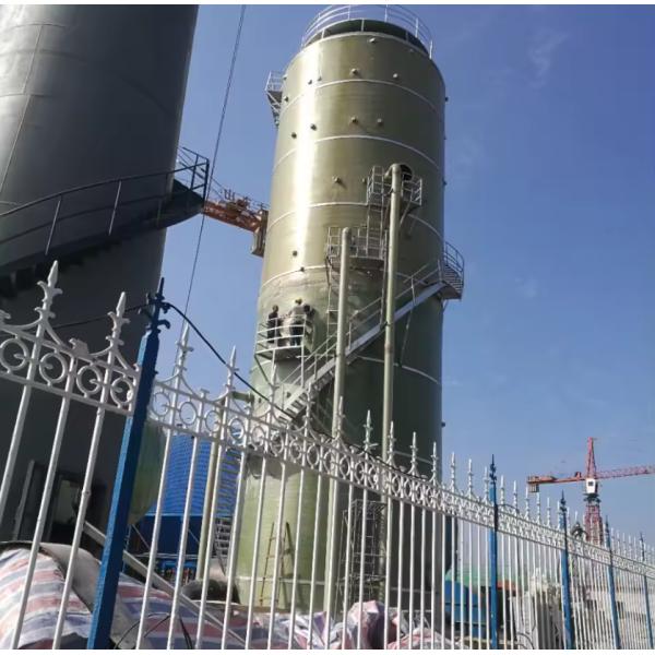 Low maintenance FRP acid mist Absorption tower Fiberglass purification tower GRP HCL hydrochloric acid tower