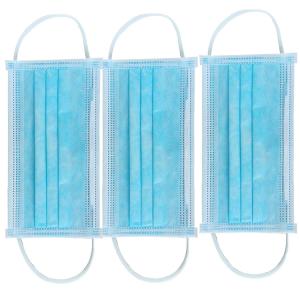 Breathable 3ply Non Woven Face Dust Mask With Nose Clip