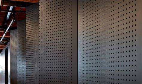 Decorative Formica Laminate Perforated Acoustic Panel MDF Wood Sound Absorbing