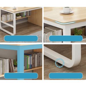 Modern Simple Office Desk with Drawer Customized Colors and Surface Material