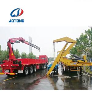 12r22.5 Tri-axle Rear Self Unloading 20ft Tipping 40ft Container Flatbed Dump