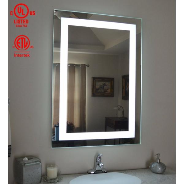 Glass Oval Shape Round Smart Touch Screen LED Bathroom Vanity Mirror with Dimming