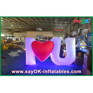 White Attractive Inflatable Lighting Decoration Funny For Event