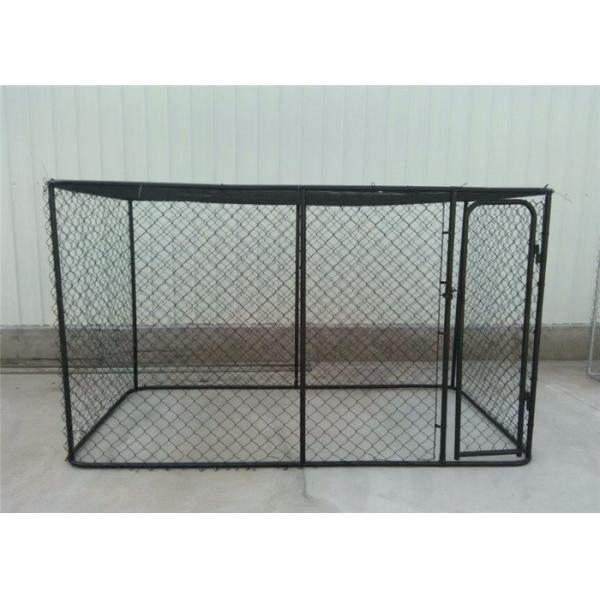 Large Folding Pet Cage For Dog House / Metal Dog Crate Kennel With Gate