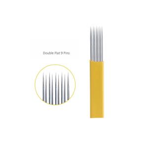 Stainless Steel And Plastic Sterilized 17U Tattoo Machine Needle Double Rows