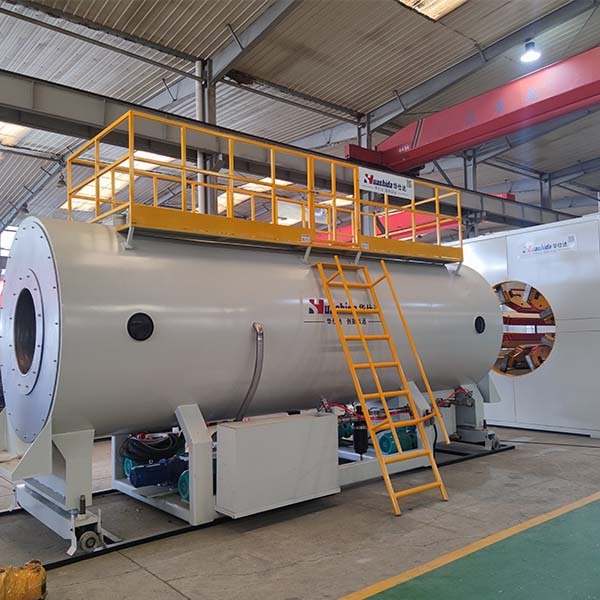 PE series vacuum calibrating method pre-insulated pipe outside casing extrusion line