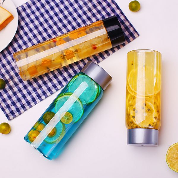 Food Grade 300ml Pet Round Plastic Bottles For Boba Milk Tea Customized Design