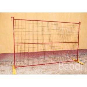 Galvanized Portable Fence Panels , Free Standing Crowd Control Barricades