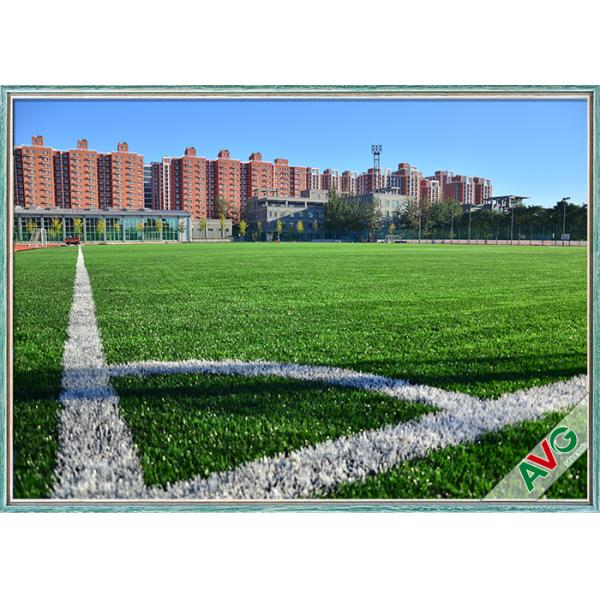 Monofil PE Yarn Green Artificial Grass manufacturer For Sports , Football Field Artificial Turf