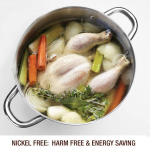 Factory Price Silver Large Capacity Cookware Stew Pots Cooker Stainless Steel