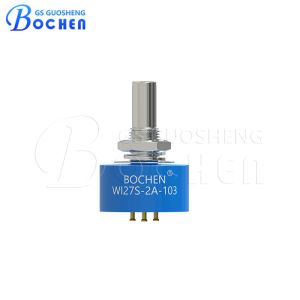 Wholesale Bochen WI27-1A 10k Ohm Single Turn Precision Potentiometer with 340°±3° Mechanical Stop and 7/8&quot; Conductive Plastic Element from china suppliers