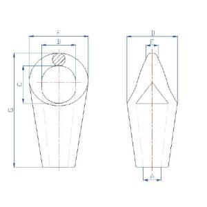 Galvanized Steel 2 Inch Short Bow Socket RR-S-550D