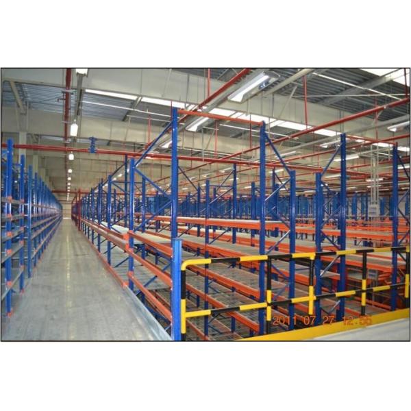 Q355B Steel Industrial Warehouse Mezzanine Rack Systems Floor Design 200-500kg