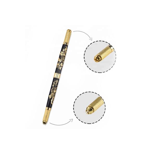 Stainless Steel Handle Disposable Microblading Tattoo Pen With Blade 135mm Length