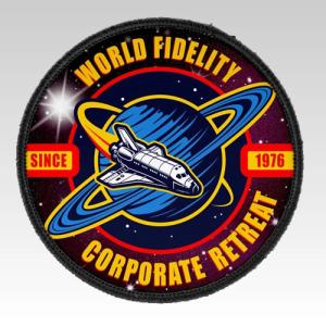 Wholesale Merrow Border Custom Sublimation Patch Heat Transfer Printing Custom Logo For Uniforms from china suppliers