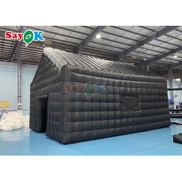 Large Black Inflatable Cube Disco Tent Inflatable Disco Marquee Tent For Wedding Party