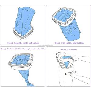 Litter Genie Standard and Plus Pail Refills Cat Litter Refill Cartridge Disposal