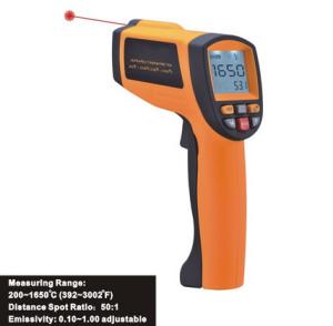 China Data Store/Recall Function, Handheld Digital Laser Infrared Thermometer IR1650, Data Hold function on sale
