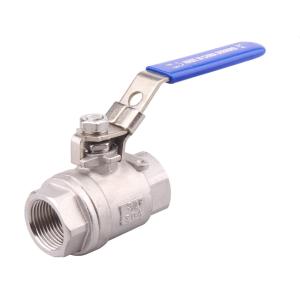 1/2" Stainless Mini Ball Valve with Female x Male NPT Thread and Stainless Steel