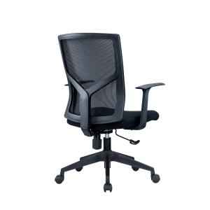 Stainless Steel Executive Office Chair with Adjustable Armrest and BIFMA