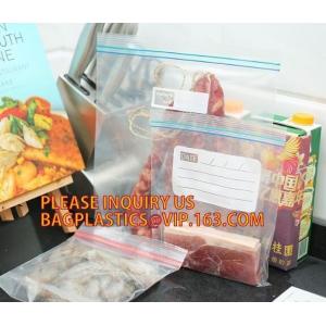 Clear food grade poly custom LDPE plastic Zip lockk bag with color box packing,