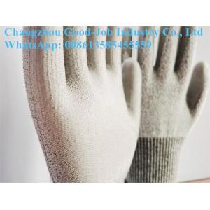 13G PU HPPE Liner Cut Resistant Protective Work Gloves Polyurethane Palm Coated