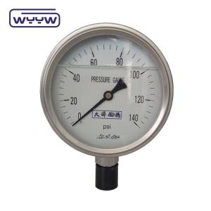 100mm 4" Liquid Oil Filled Pressure Gauge Manometer 1.6% Accuracy