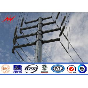 ASTM A572 S355 15m Power Distribution Line Pole With CO2 Welding