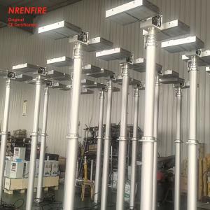 6m pneumatic telescopic light mast tower for fire truck-pan tilt unit-remote