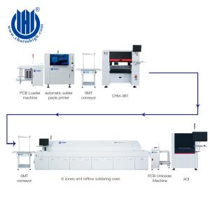CHM-861 Production Line SMT Pick And Place Machine With 100 Feeder Stacks